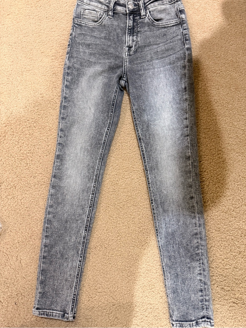 Flying Monkey Women's Washed Gray High-Rise Skinny Jeans